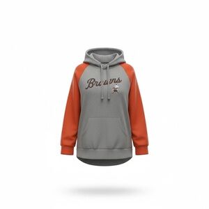 Fanatics Gray and Orange Cleveland Browns Women's Hoodie